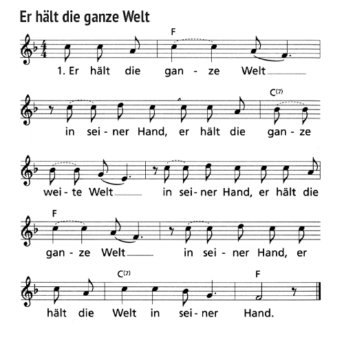 Noten: Er hält die ganze Welt