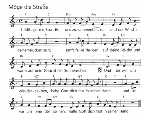 Noten: Möge die Straße